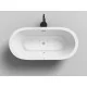 Freistehende Whirlpool Badewanne Spatec Nera