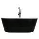 Freistehende Whirlpool Badewanne Spatec Nera