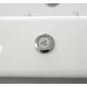 Freistehende Whirlpool Badewanne Spatec Nera