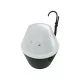 Freistehende Whirlpool Badewanne Spatec Nera