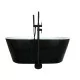 Freistehende Whirlpool Badewanne Spatec Nera